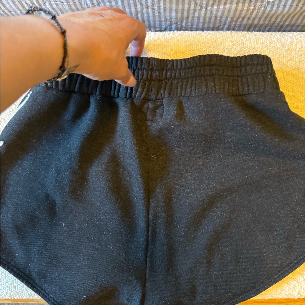 Aviator Nation BOLT STITCH LOUNGER ZIP SHORTS BLACK/WHITE - Picture 8 of 8
